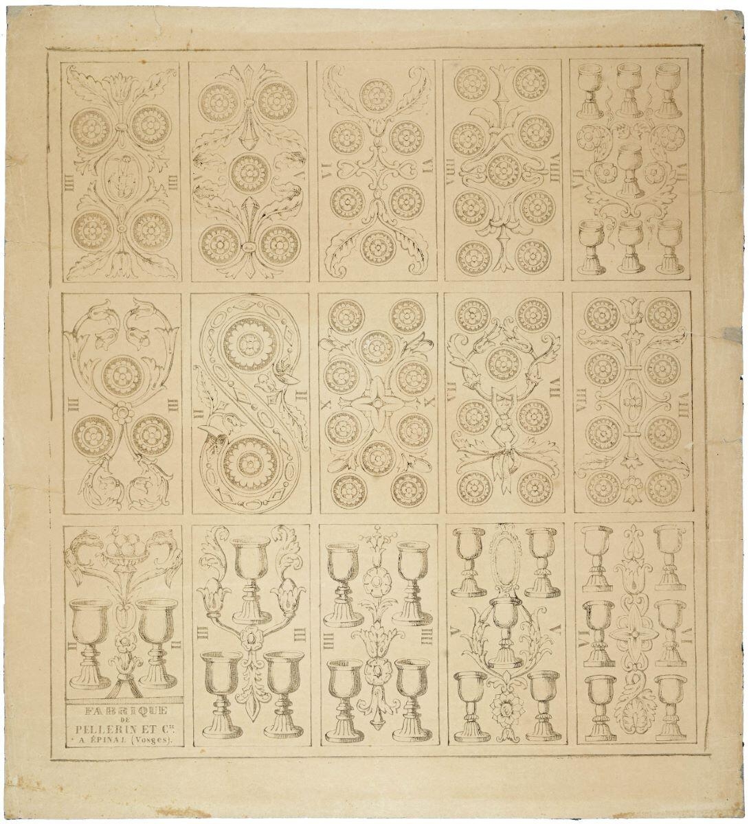 planche de cartes de tarots (titre factice)